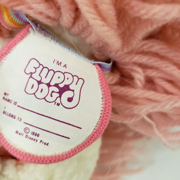 Kenner Fluppy Dogs Shaggy Poodle Pink Plush Doll - Picture 9 of 16